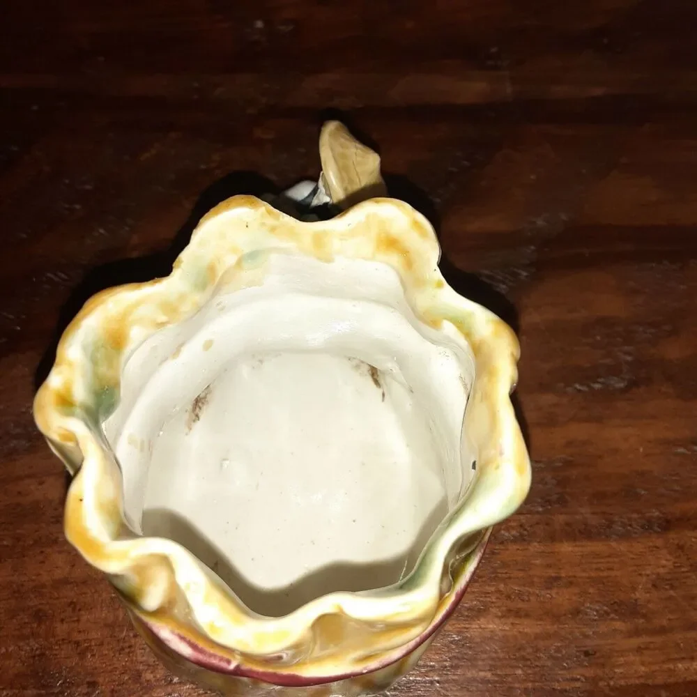 Vintage Asian Boot Vase W/ Wise Man& Frog